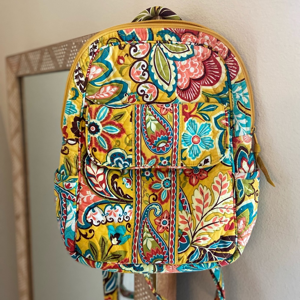 Vera Bradley Provencal Retired Print Floral Small Backpack